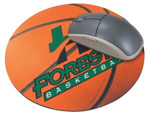 [9800-0421-4CP] 8" Round Natural Rubber Mouse Pad