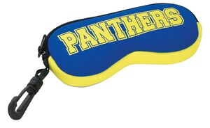 2 Tone Eyeglass Case w/Zipper & Clip