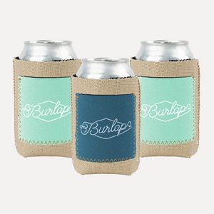 [KK-BUR-ADDPKT] Burlap Little Buddy Coolie w/Neoprene Pocket