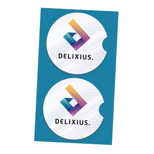 [AC1017] Car Coasters - 2pk with backer card