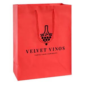 Matte Laminate Shopping Bags - 10"x5"x13"