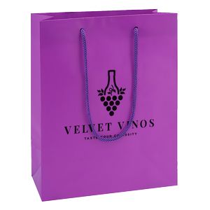 Matte Laminate Shopping Bags - 8"x4"x10"