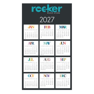 Paper Wall Calendar - 30"x52"