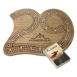 [GS1005] Cribbage Board & Playing Card Gift Set