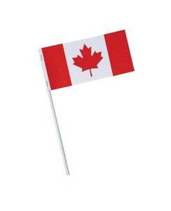 Stock Canada Paper Flag - 3"x6"