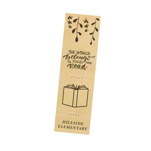 Thick Wood Bookmarks
