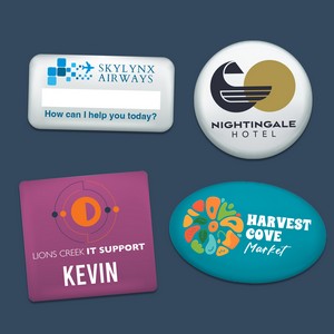 Plastic Buttons & Badges - 2"x2"