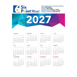 [CA1004 CA1005 SD1104] Wall Calendar - 8.5"x11"