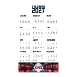 Paper Wall Calendar - 17"x29"
