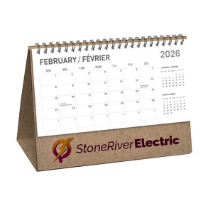 [CA1019 CA1020] Kraft & Epic Black Desk Flip Calendars