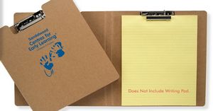 [HO1011] Recycled Cardboard Clip Board w/ Cover - kraft