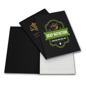 [JB1006] Epic Black Perfect Bound Note Books - 5"x7"