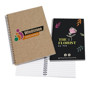 Kraft & Epic Black Metal Coil Journals - 7"x10"