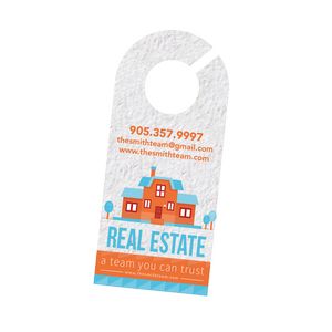 [SD1013 SD1036] Direct Print Seeded Paper Door Hangers