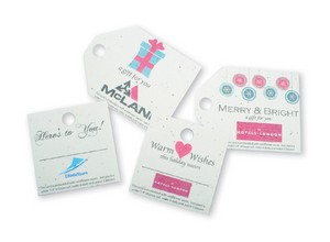 [SD1024 SD1050] Seeded Paper Gift Tag - 2" x 2"