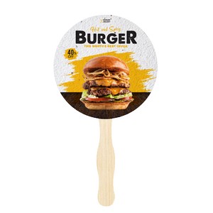 [SD1039 SD1040] Seeded Paper Hand Fans - round