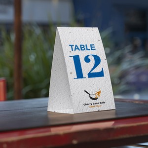 [SD1084] Seeded Paper Table Tents - 3.75"x6.5"