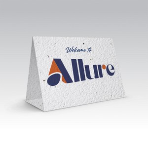 Seeded Paper Table Tents - 5.75"x4"