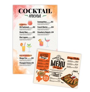 [SP1021] Stone Paper Menus - 11" x 17"