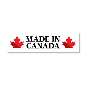 Stock Canada Vinyl Bumper - Made In Canada