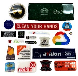 3D Domed Labels - Up to 1" x 1"