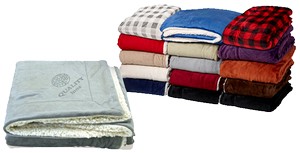 [PBF56] Micro-mink Sherpa Blanket