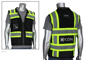 [HV15] Black TT 11 Pocket Tech-Ready Mesh Surveyors Vest