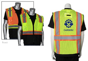 Two-Tone 11 Pocket Tech-Ready Mesh Surveyors Vest