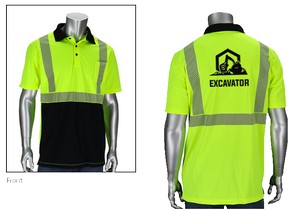 Class 2 Polo Shirt with Black Bottom Front