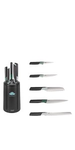 Joseph Joseph Elevate Green Knives Carousel Set