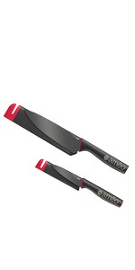 [JJ007] Joseph Joseph Slice&Sharpen 2 Knives w/ Sheaths