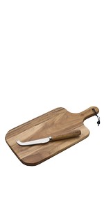 [KS76] Niagara Cutlery Acacia Cheese Board Set