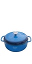 Lodge 6 Qt Blue Enameled Cast Iron Dutch Oven