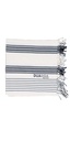 Ivory Shore Multi Stripe Peshtemal Towel