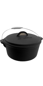 Old Mountain 4.5 Qt Flat Bottom Dutch Oven