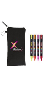 POSCA 4 Piece Neon Marker Set with Bag