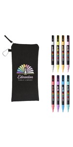 POSCA 8 Piece Soft Marker Set with Bag - Fine