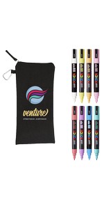 POSCA 8 Piece Soft Marker Set with Bag - Medium