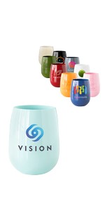 [SYM01C] Symglass 12oz Colored Stemless Wine Glass
