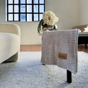 Chenille Knit Throw (Laser Patch)