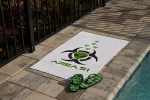 [KTCN2442-W] MaxxColor White Junior Beach Towel ( 24" x 42" )