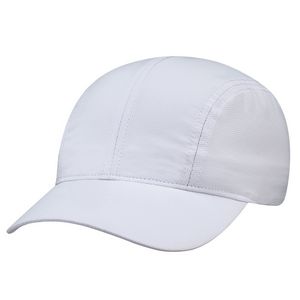 [0E700M] 4 Panel Runner Cap - Polyester Pearl Nylon - UPF50+