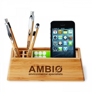 [EC830] Bamboo Desktop Organizer