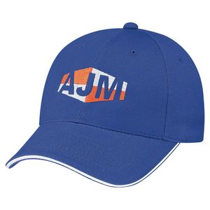 [5D430M] Brushed Cotton Drill Cap w/Contrast Edge
