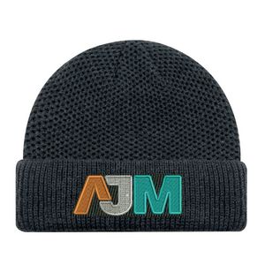 [9F200M] Cuff Toque w/Mesh Knit