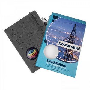 [P597] Hard Cover Notebook & Pen Combo Wrap