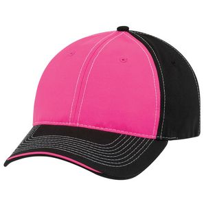 [6G617M] Deluxe Chino Twill/Polyester Neon Cap