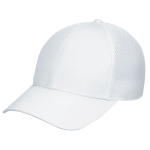 [5A390M] Polycotton/Polyester Honeycomb Cap w/Mesh Back