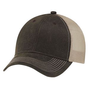 [7L647M] Weathered Polycotton/Soft Polyester Cap