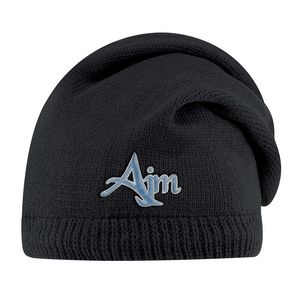 [1J071M] Slouchy Acrylic/Polyester Micro Fleece Board Cap